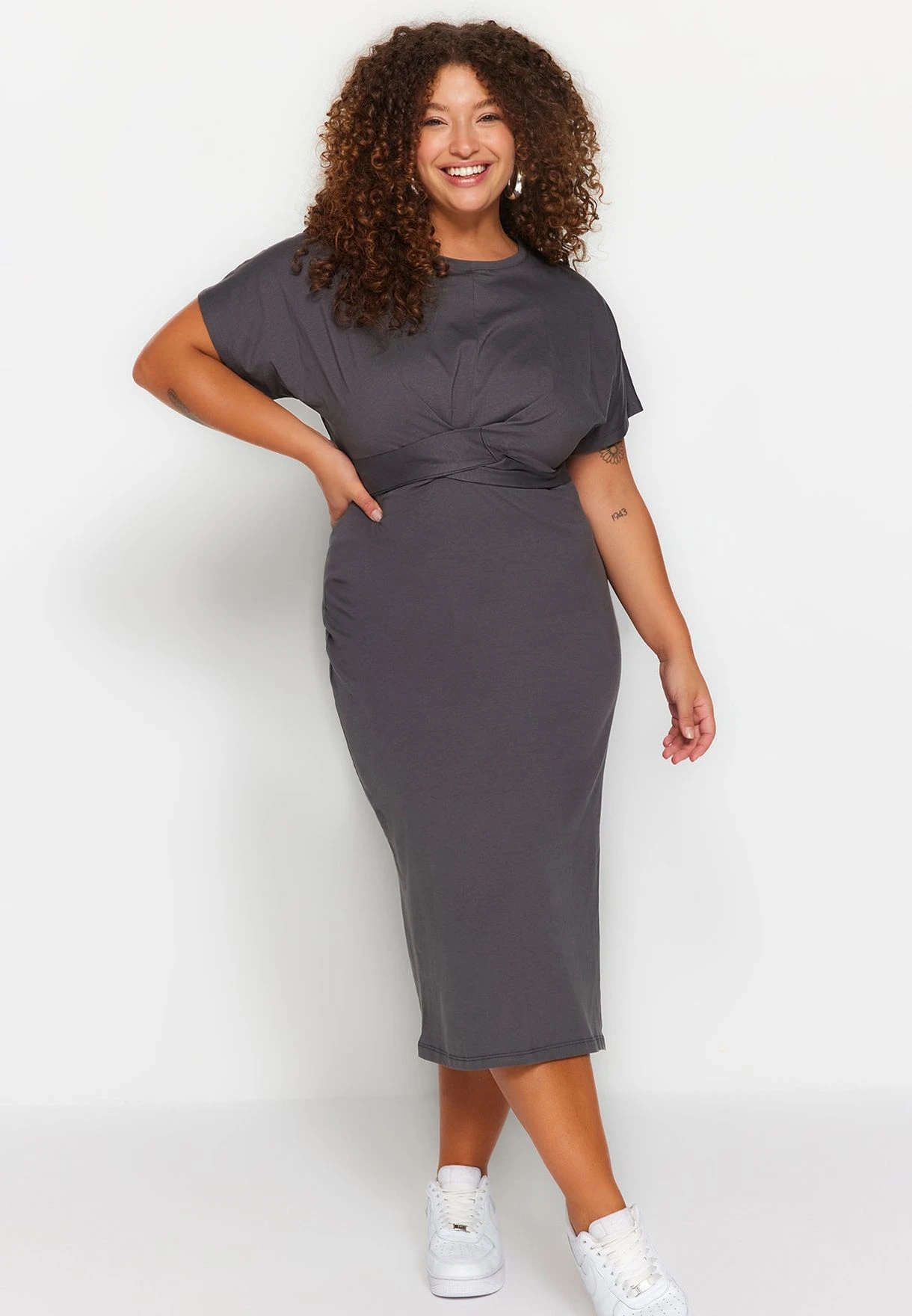 Tie And Slit Detail Dress 4 Tie And Slit Detail Dress - Image 2