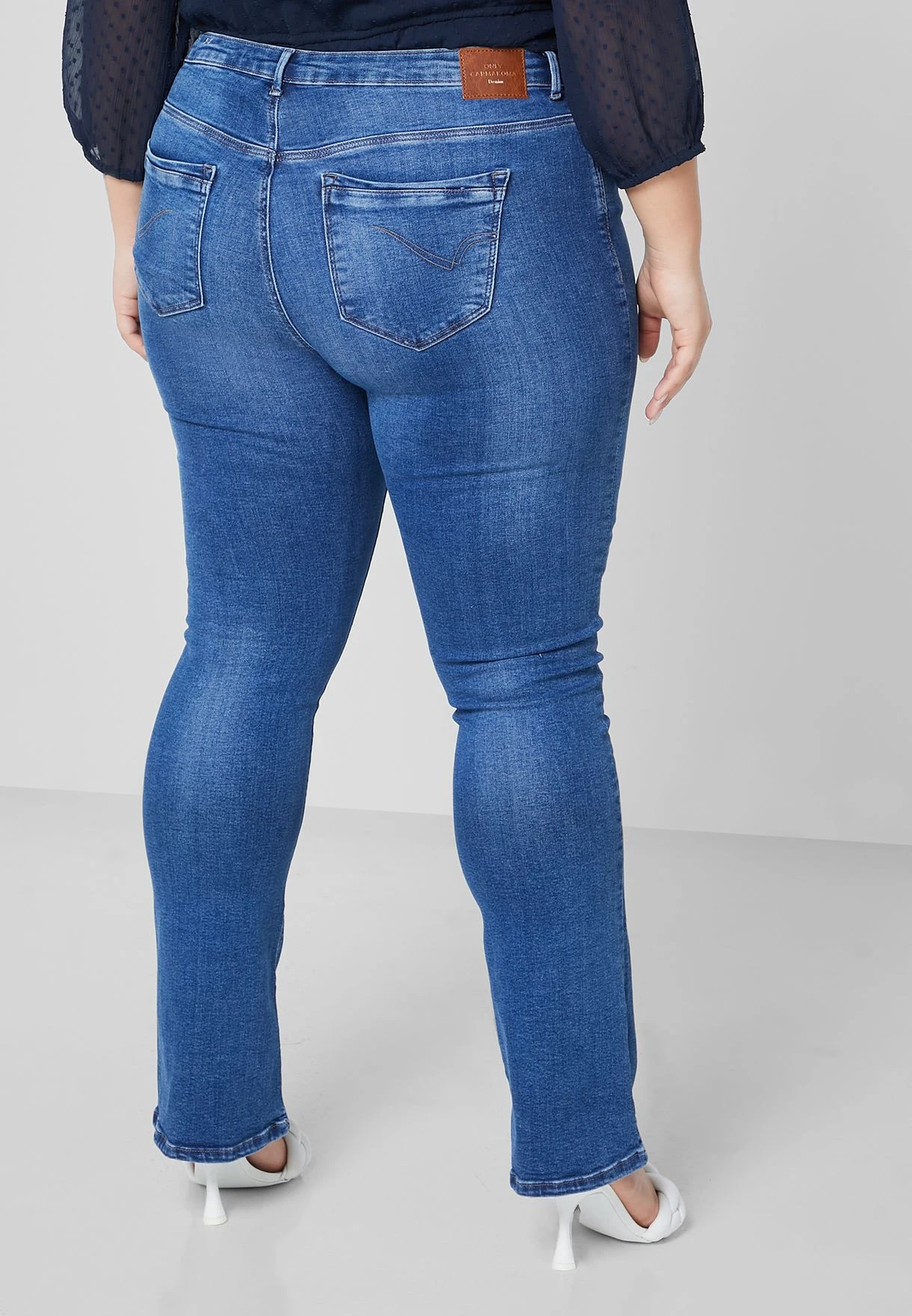ONLY CARMAKOMA High Waist Flare Jeans 4 ONLY CARMAKOMA High Waist Flare Jeans - Image 2