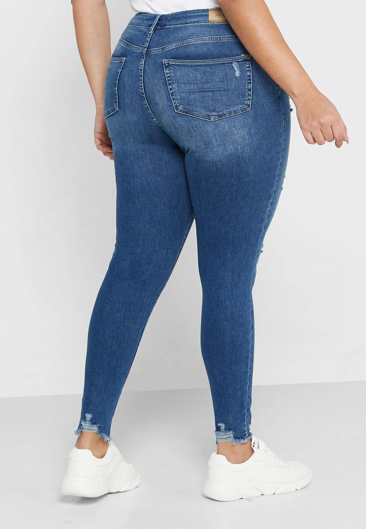 ONLY CARMAKOMA High Waist Distressed Jeans 4 ONLY CARMAKOMA High Waist Distressed Jeans - Image 2
