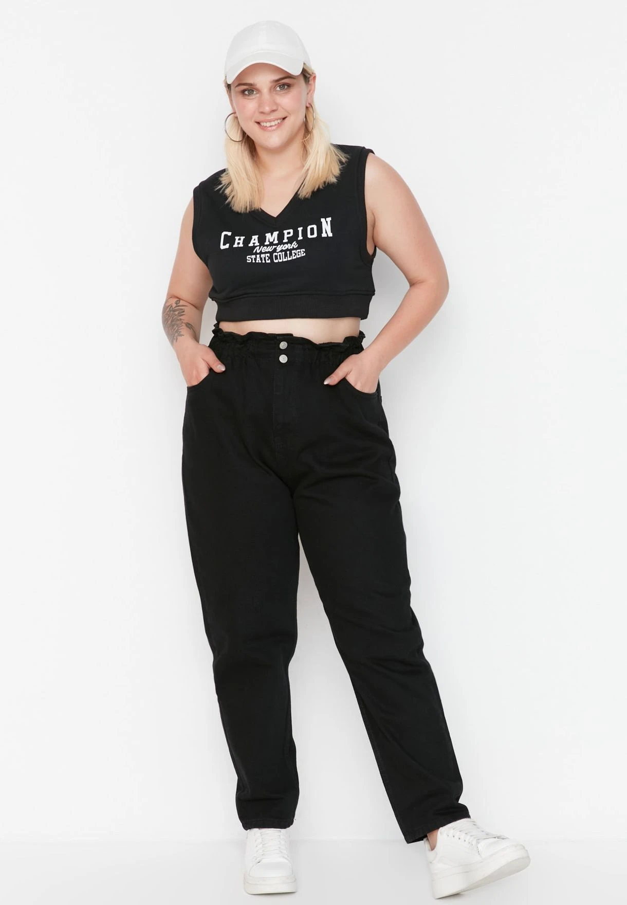 Button Detail Straight Jeans 4 Button Detail Straight Jeans - Image 2