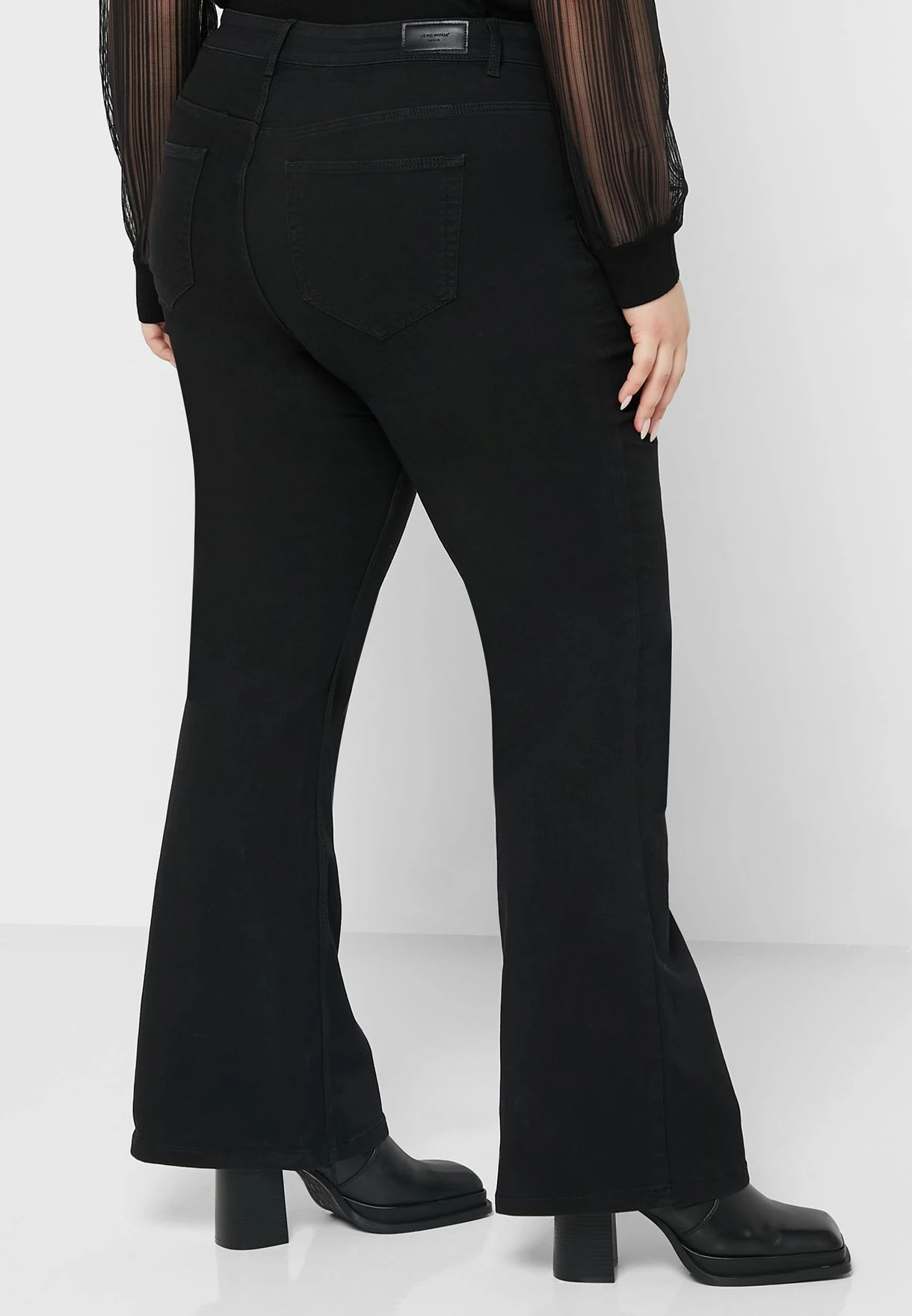 Vero Moda Curve High Waist Flared Jeans 4 Vero Moda Curve High Waist Flared Jeans - Image 2