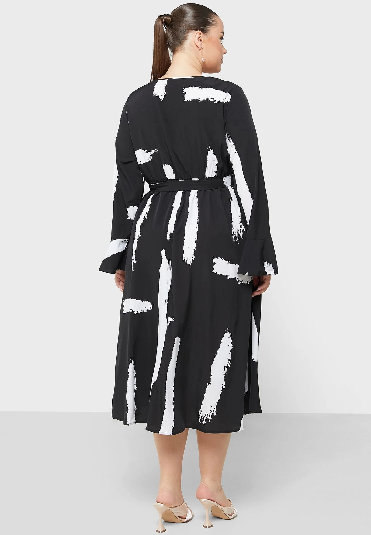 Belted Fit & Flare Dress 4 Belted Fit & Flare Dress - Image 2