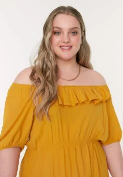 Bardot Ruffle Detail Dress -CARMAKOMA Clothing Sales 3 zoom desktop 121