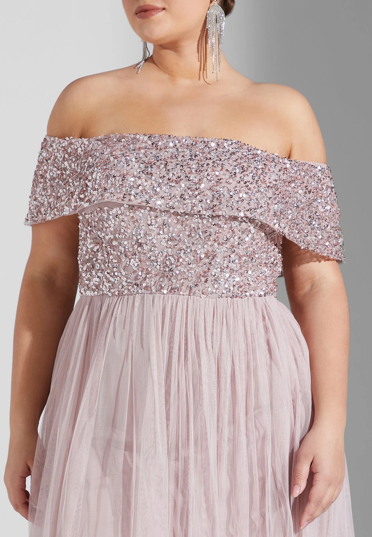Bardot Sequin Detail Pleated Dress 5 Bardot Sequin Detail Pleated Dress - Image 3