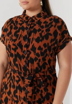 ONLY CARMAKOMA Button Down Tie Waist Shirt Dress -CARMAKOMA Clothing Sales 3 zoom desktop 123