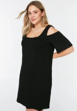 Square Neck Cold Shoulder Dress -CARMAKOMA Clothing Sales 3 zoom desktop 127