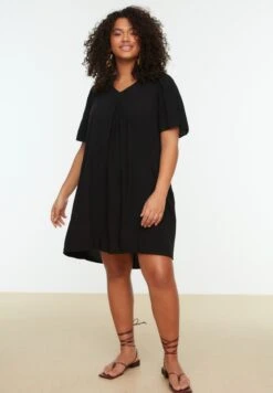 V-Neck Knitted Dress -CARMAKOMA Clothing Sales 3 zoom desktop 129