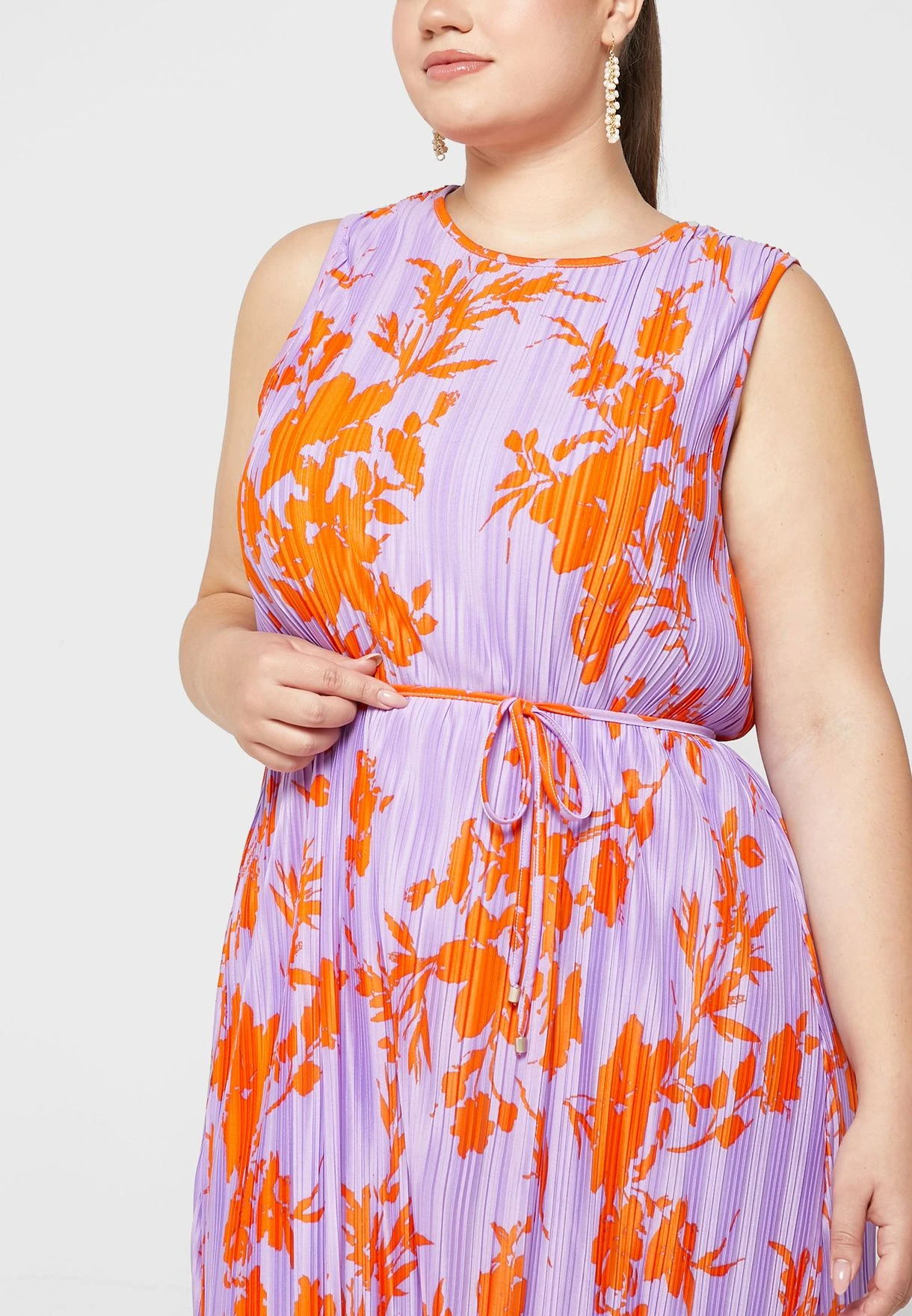 ONLY CARMAKOMA Printed Plisse Dress 5 ONLY CARMAKOMA Printed Plisse Dress - Image 3