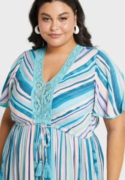 Avenue Floral Tiered Dress -CARMAKOMA Clothing Sales 3 zoom desktop 149