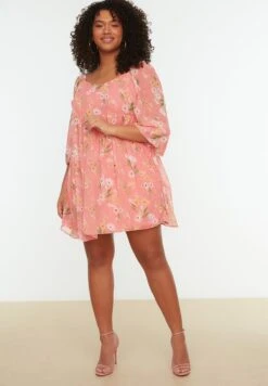 Floral Print Knitted Dress -CARMAKOMA Clothing Sales 3 zoom desktop 160