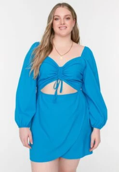 Balloon Sleeve Cut Out Detail Dress 9 Balloon Sleeve Cut Out Detail Dress -CARMAKOMA Clothing Sales 3 zoom desktop 161