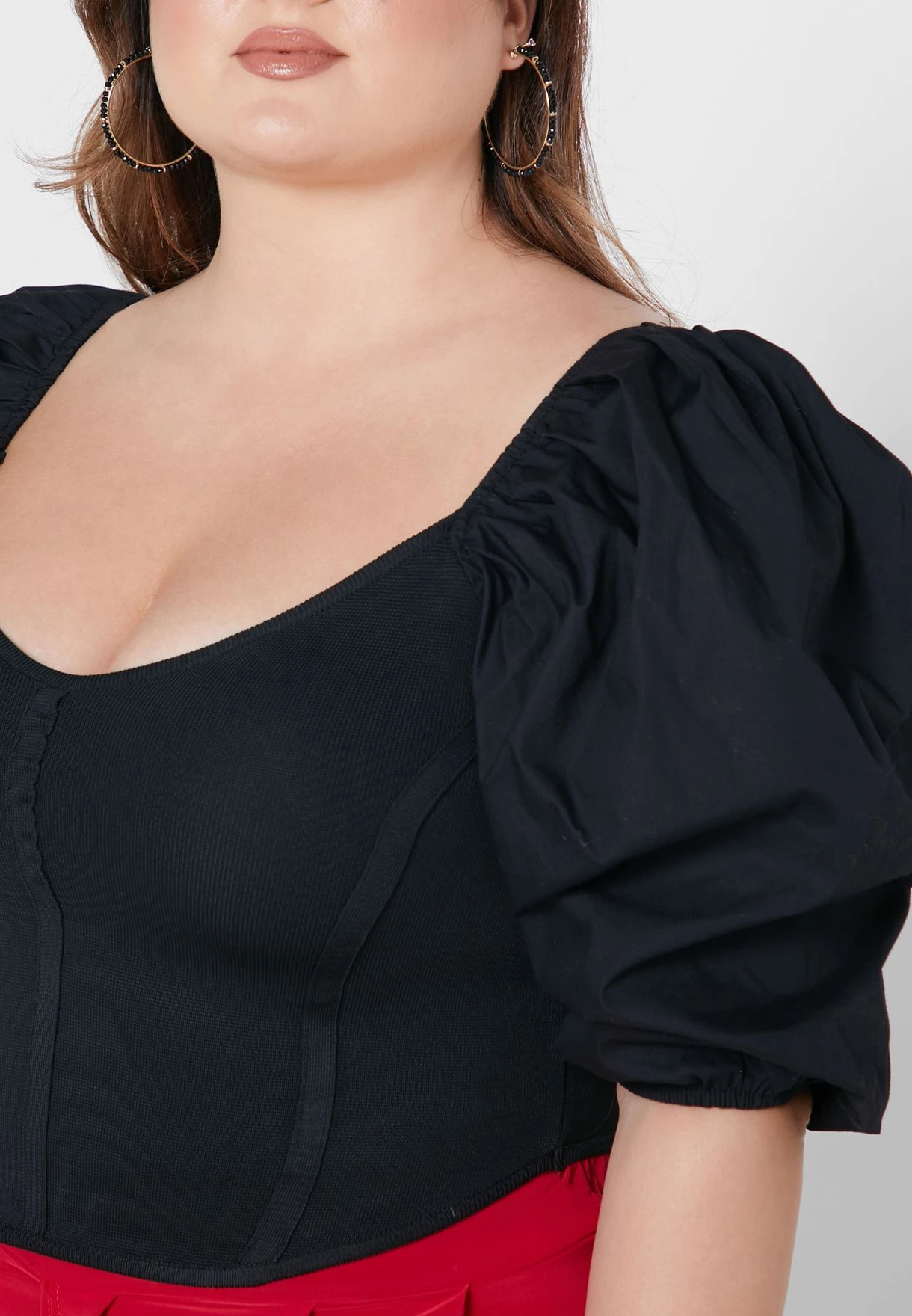 Puff Sleeve Knitted Top 5 Puff Sleeve Knitted Top - Image 3