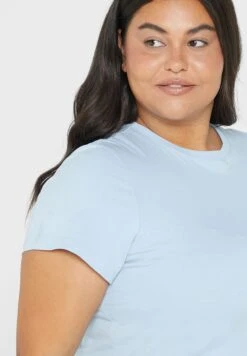 Knitted Crew Neck T-shirt -CARMAKOMA Clothing Sales 3 zoom desktop 326