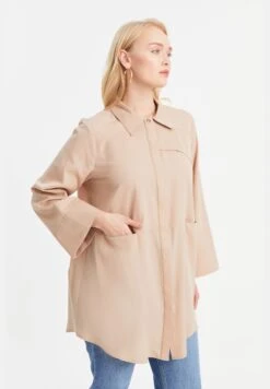 Pocket Detail Button Down Tunic -CARMAKOMA Clothing Sales 3 zoom desktop 331