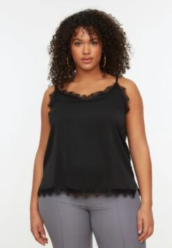 Lace Detail Strappy Top -CARMAKOMA Clothing Sales 3 zoom desktop 336
