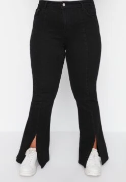 Side Slit Detailed High Waist Jeans 10 Side Slit Detailed High Waist Jeans -CARMAKOMA Clothing Sales 3 zoom desktop 381