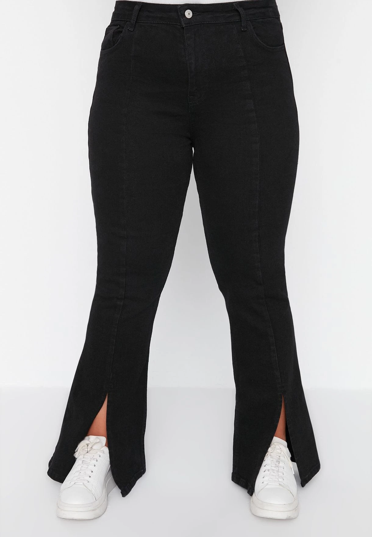 Side Slit Detailed High Waist Jeans 5 Side Slit Detailed High Waist Jeans - Image 3