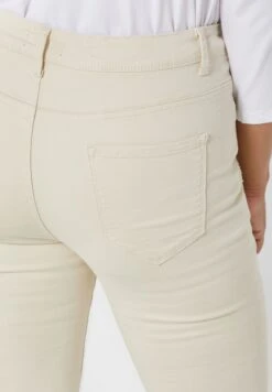 Ecru Plus Size Rip Detail Stretch Skinny Jeans -CARMAKOMA Clothing Sales 3 zoom desktop 385