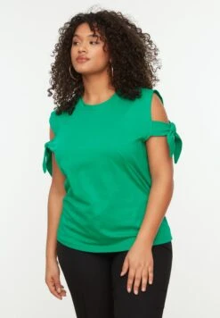 Crew Neck Tie Detail Top -CARMAKOMA Clothing Sales 3 zoom desktop 59