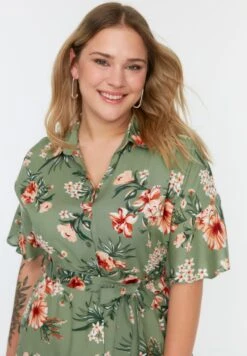 Slit Detail Floral Print Dress -CARMAKOMA Clothing Sales 3 zoom desktop 78