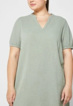 ONLY CARMAKOMA Notched Neck Tiered Dress 8 ONLY CARMAKOMA Notched Neck Tiered Dress -CARMAKOMA Clothing Sales 3 zoom desktop 80