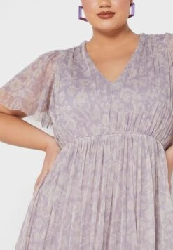 Ruffle Floral Printed Dress -CARMAKOMA Clothing Sales 3 zoom desktop 86