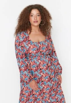 Puff Sleeve Floral Print Dress 12 Puff Sleeve Floral Print Dress -CARMAKOMA Clothing Sales 3 zoom desktop 96