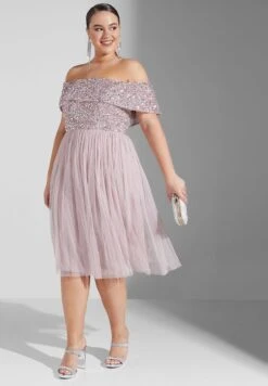 Bardot Sequin Detail Pleated Dress 9 Bardot Sequin Detail Pleated Dress -CARMAKOMA Clothing Sales 4 zoom desktop 116