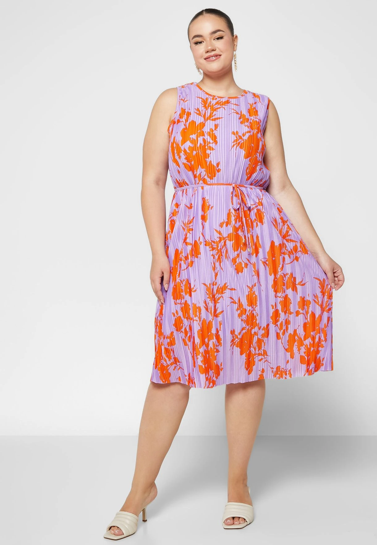 ONLY CARMAKOMA Printed Plisse Dress 6 ONLY CARMAKOMA Printed Plisse Dress - Image 4