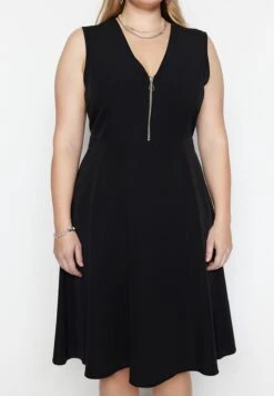 Zip Neck Tiered Dress -CARMAKOMA Clothing Sales 4 zoom desktop 151