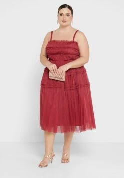 Strappy Ruffle Detail Dress -CARMAKOMA Clothing Sales 4 zoom desktop 158