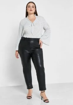 ONLY CARMAKOMA Pu Ankle Grazer Pant -CARMAKOMA Clothing Sales 4 zoom desktop 186