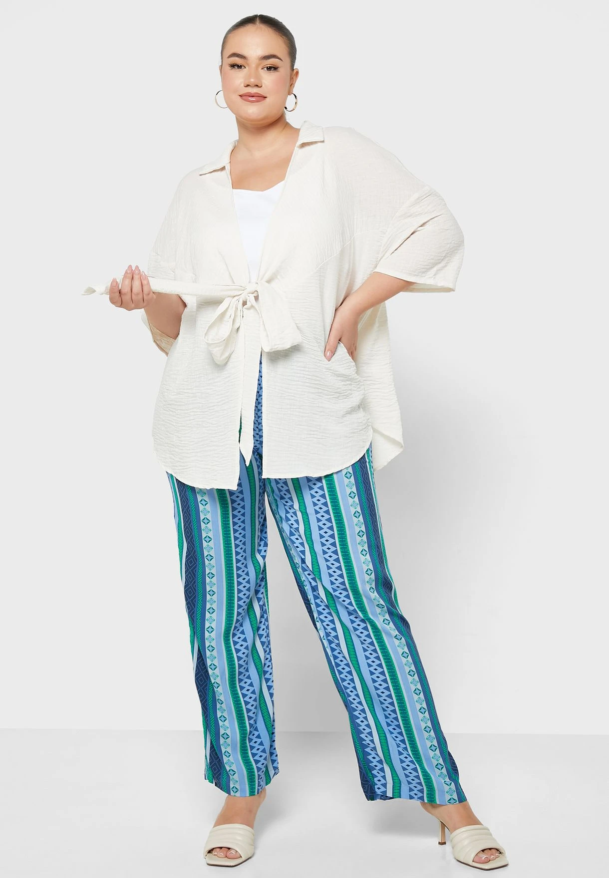 ONLY CARMAKOMA Wide Leg Printed Pants 6 ONLY CARMAKOMA Wide Leg Printed Pants - Image 4