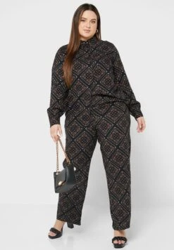 ONLY CARMAKOMA Printed High Waist Pants -CARMAKOMA Clothing Sales 4 zoom desktop 191