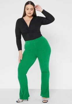 Elasticated Waist Flare Pants -CARMAKOMA Clothing Sales 4 zoom desktop 199