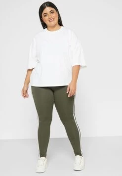 Side Stripe Legging -CARMAKOMA Clothing Sales 4 zoom desktop 200