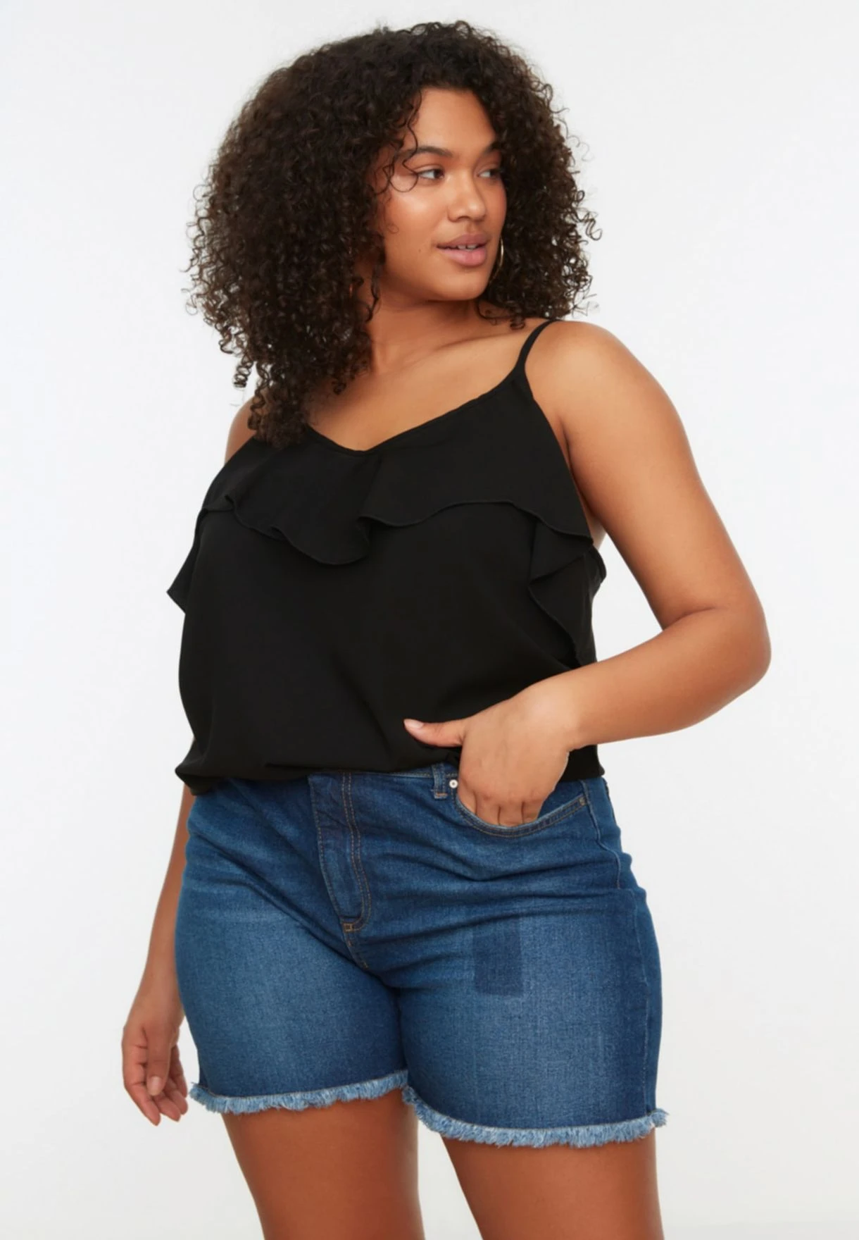 Strappy Ruffle Detail Top 6 Strappy Ruffle Detail Top - Image 4