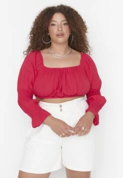 Square Neck Crop Top -CARMAKOMA Clothing Sales 4 zoom desktop 270