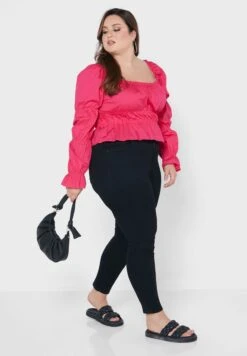 Broad Neck Shirred Top -CARMAKOMA Clothing Sales 4 zoom desktop 293