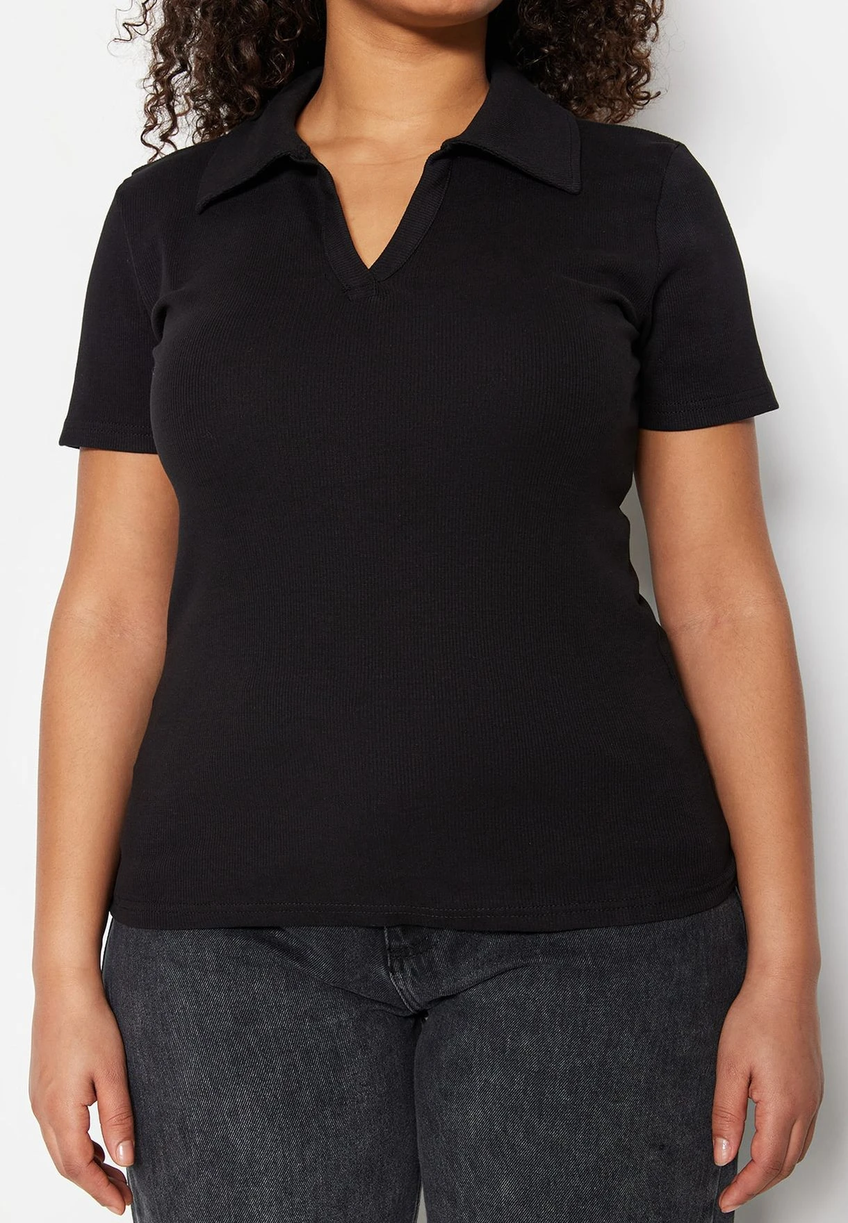 Polo Neck Knitted Top 6 Polo Neck Knitted Top - Image 4