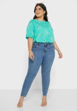 ONLY CARMAKOMA Floral Keyhole Detail Top -CARMAKOMA Clothing Sales 4 zoom desktop 310