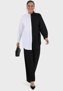 Button Down Contrast Detail Tunic 9 Button Down Contrast Detail Tunic -CARMAKOMA Clothing Sales 4 zoom desktop 333