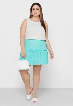 Frill Hem Skirt -CARMAKOMA Clothing Sales 4 zoom desktop 397