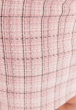 Checked High Waist Mini Skirt -CARMAKOMA Clothing Sales 4 zoom desktop 407