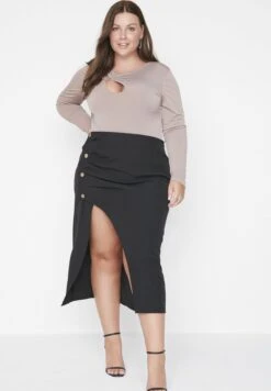 Side Split Midi Skirt 13 Side Split Midi Skirt -CARMAKOMA Clothing Sales 4 zoom desktop 408