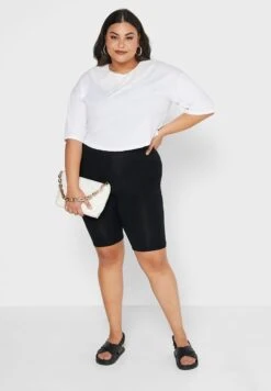 Broderie Collar Detail T-Shirt 9 Broderie Collar Detail T-Shirt -CARMAKOMA Clothing Sales 4 zoom desktop 5