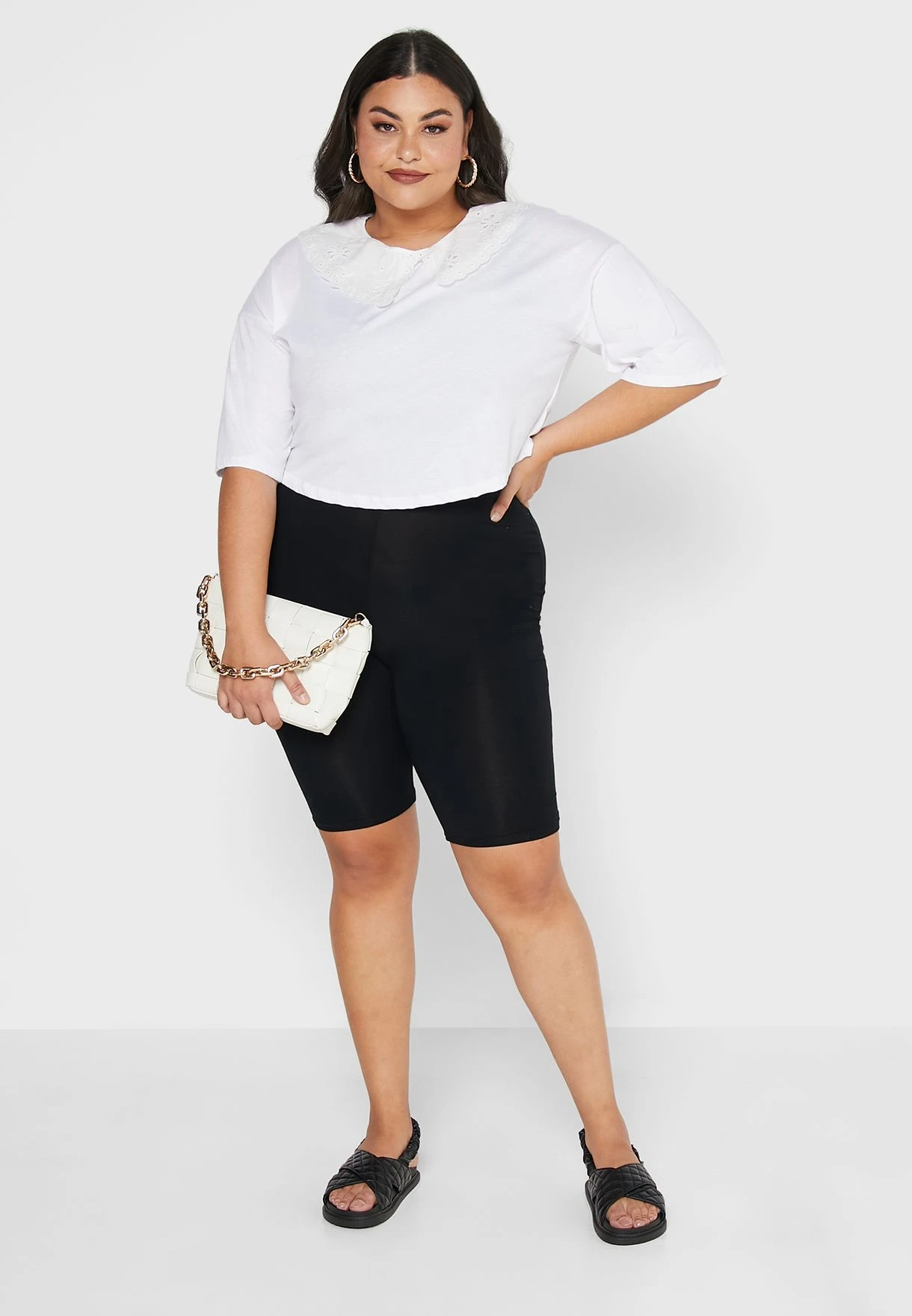 Broderie Collar Detail T-Shirt 6 Broderie Collar Detail T-Shirt - Image 4