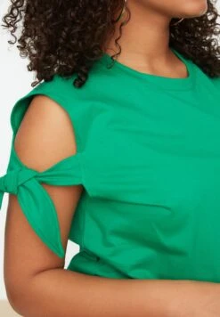 Crew Neck Tie Detail Top -CARMAKOMA Clothing Sales 4 zoom desktop 57