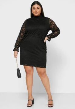 ONLY CARMAKOMA High Lace Detail Dress -CARMAKOMA Clothing Sales 4 zoom desktop 66