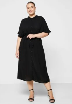 Vero Moda Curve Tie Detail Shirt Dress -CARMAKOMA Clothing Sales 4 zoom desktop 67